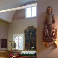 Avaa kuva isommaksi Pyhä Olavi 1300-luvulta